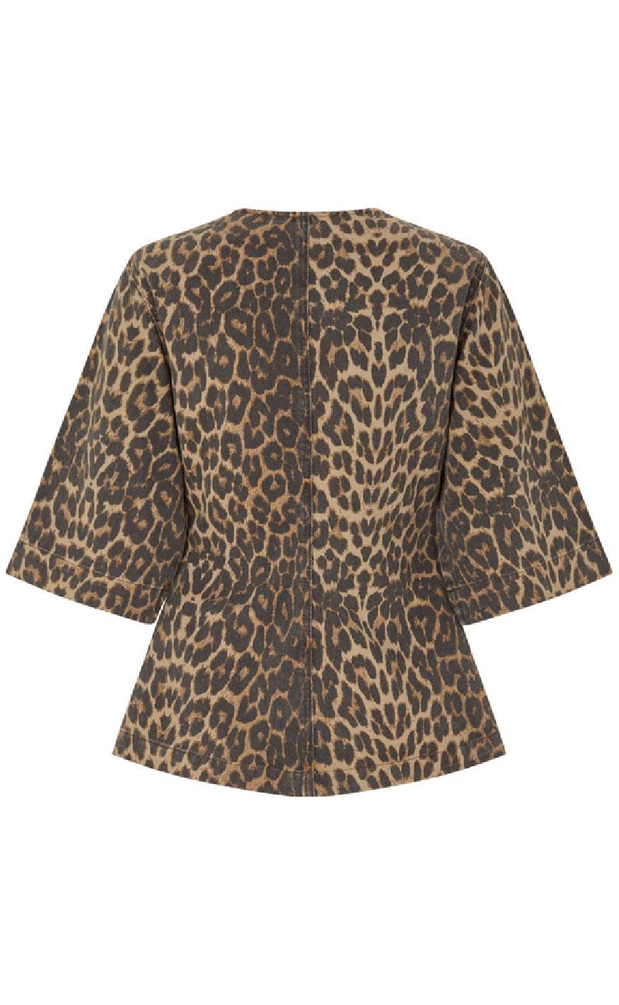 Global Funk Bluse - Lila-G - Leopard Mist