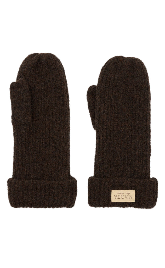 Marta Du Chateau Votter - Knit Mitten - Brown