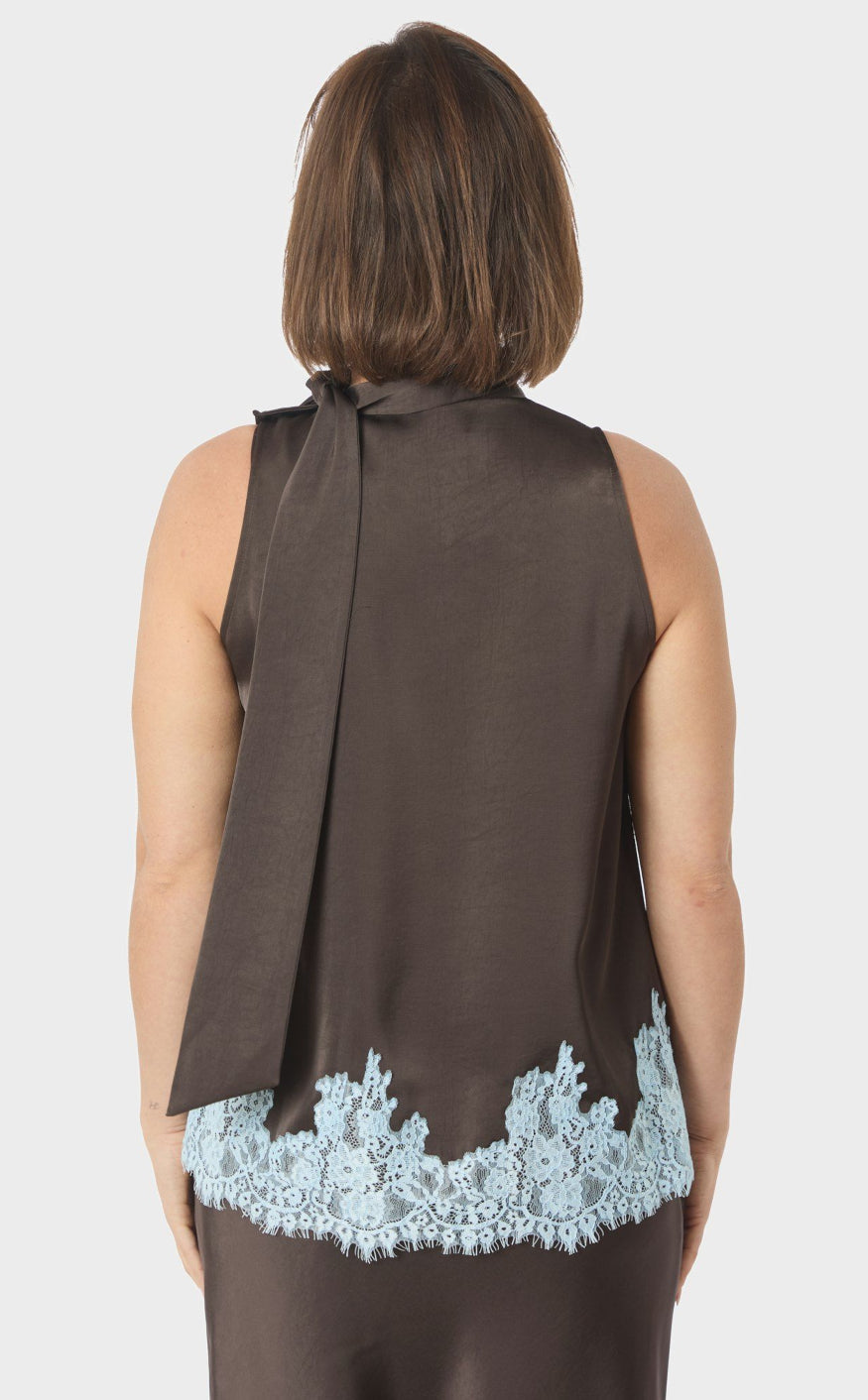 Neo Noir Topp - Lorenz Lace - Dark Brown
