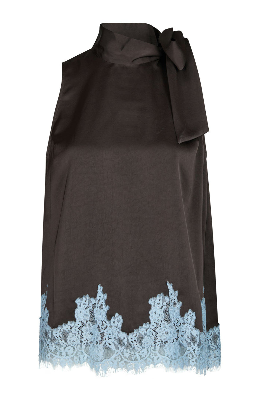 Neo Noir Topp - Lorenz Lace - Dark Brown