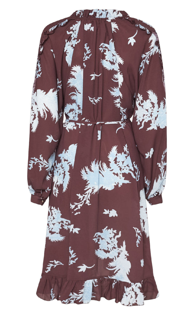 Love & Divine Kjole - Love1434 - Bordeaux/Leaf