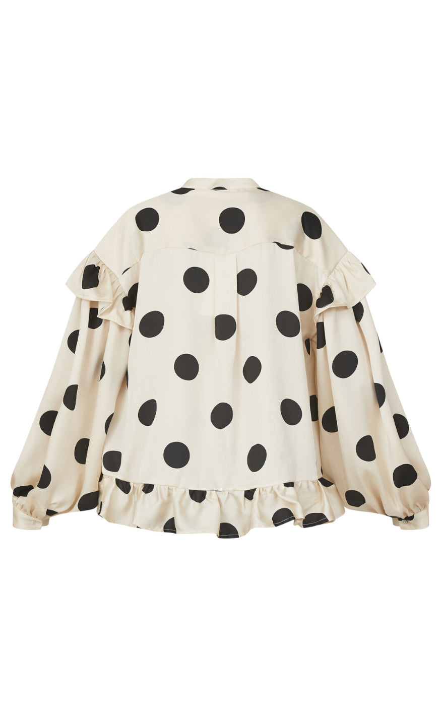 Love & Divine Bluse - Love1034-4  - Cream Dot