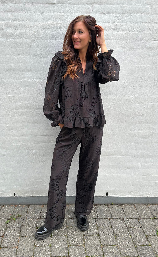 Love & Divine Bluse - Love1234-3 - D. Chocolate