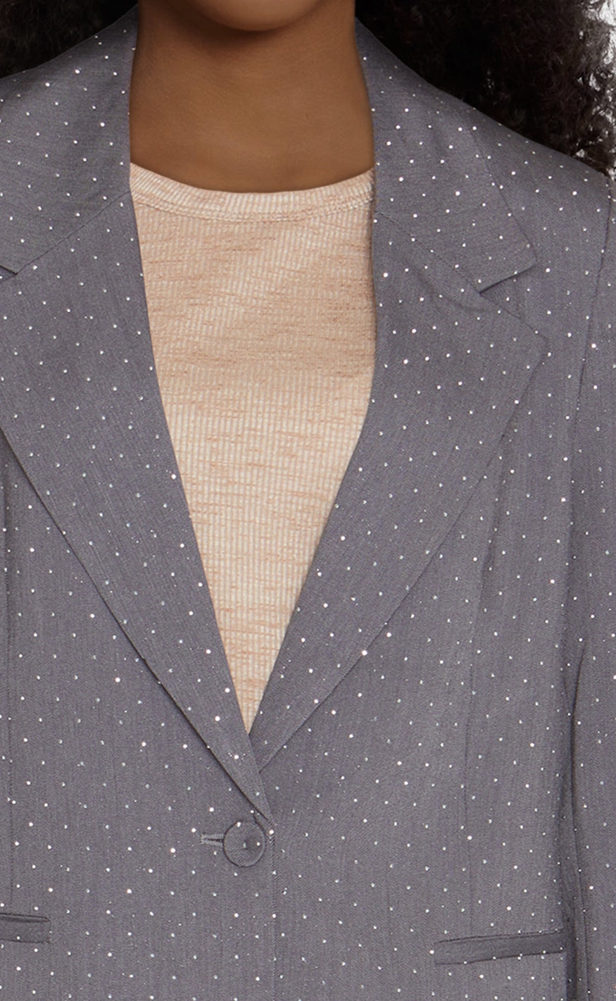 Love & Divine Blazer - Love1021 - Grey/Rhinestone
