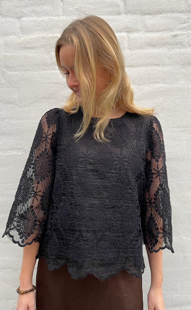 Love & Divine Bluse - Love1498 - Black