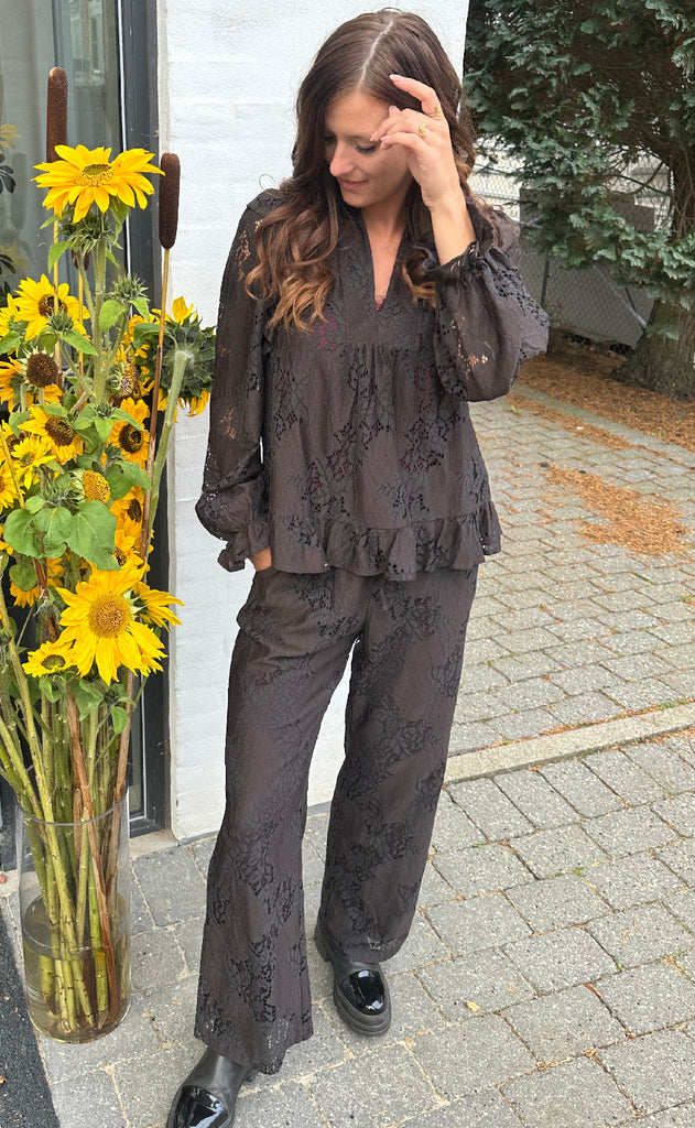 Love & Divine Bluse - Love1234-3 - D. Chocolate