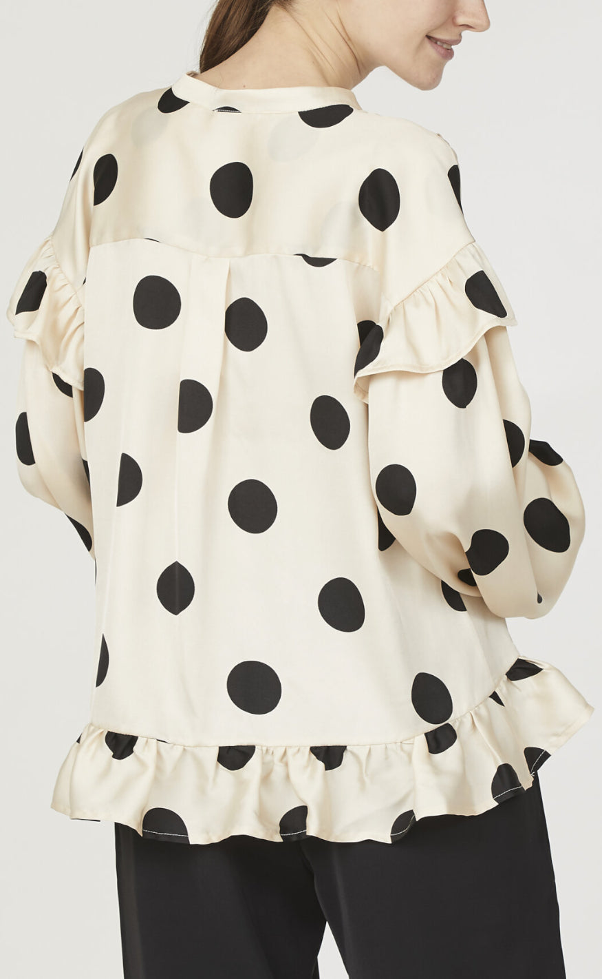 Love & Divine Bluse - Love1034-4  - Cream Dot