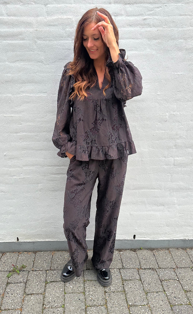 Love & Divine Bluse - Love1234-3 - D. Chocolate