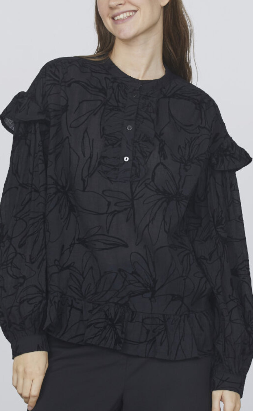 Love & Divine Bluse - Love1034 - Black/Black