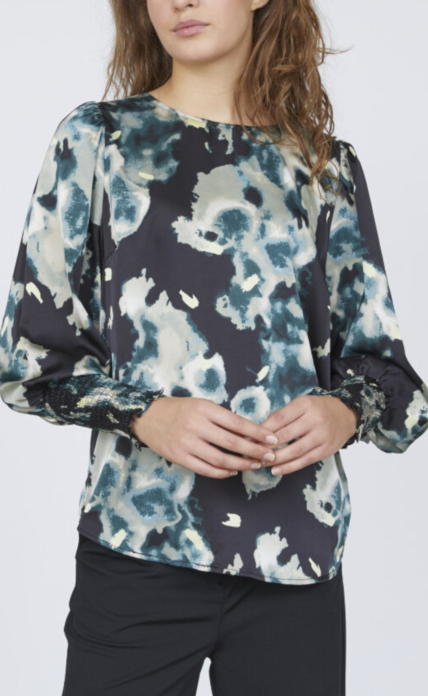 Love & Divine Bluse - Love738-16 - Black/Pine