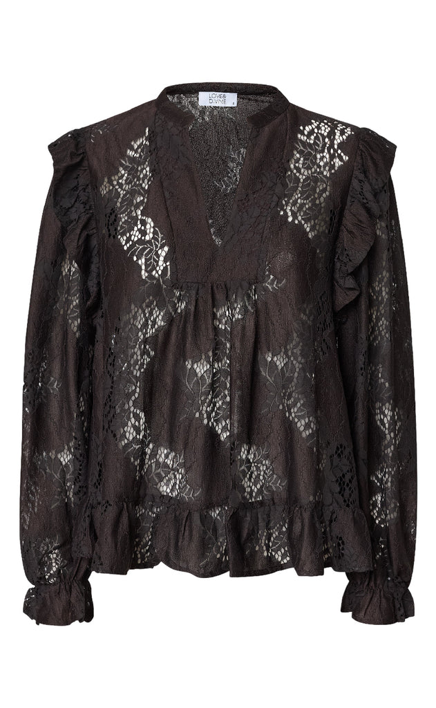 Love & Divine Bluse - Love1234-3 - D. Chocolate