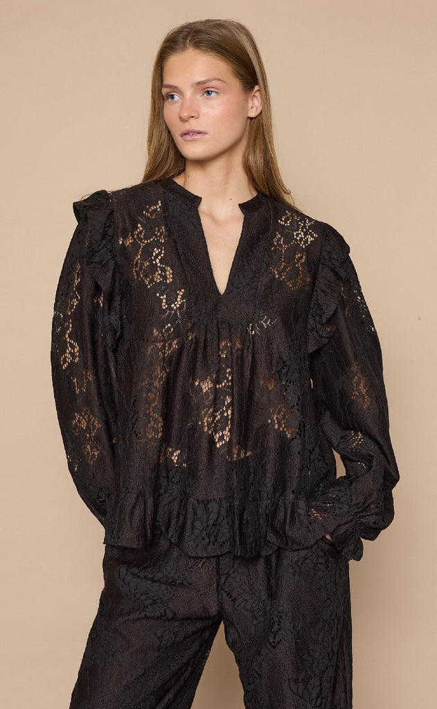 Love & Divine Bluse - Love1234-3 - D. Chocolate