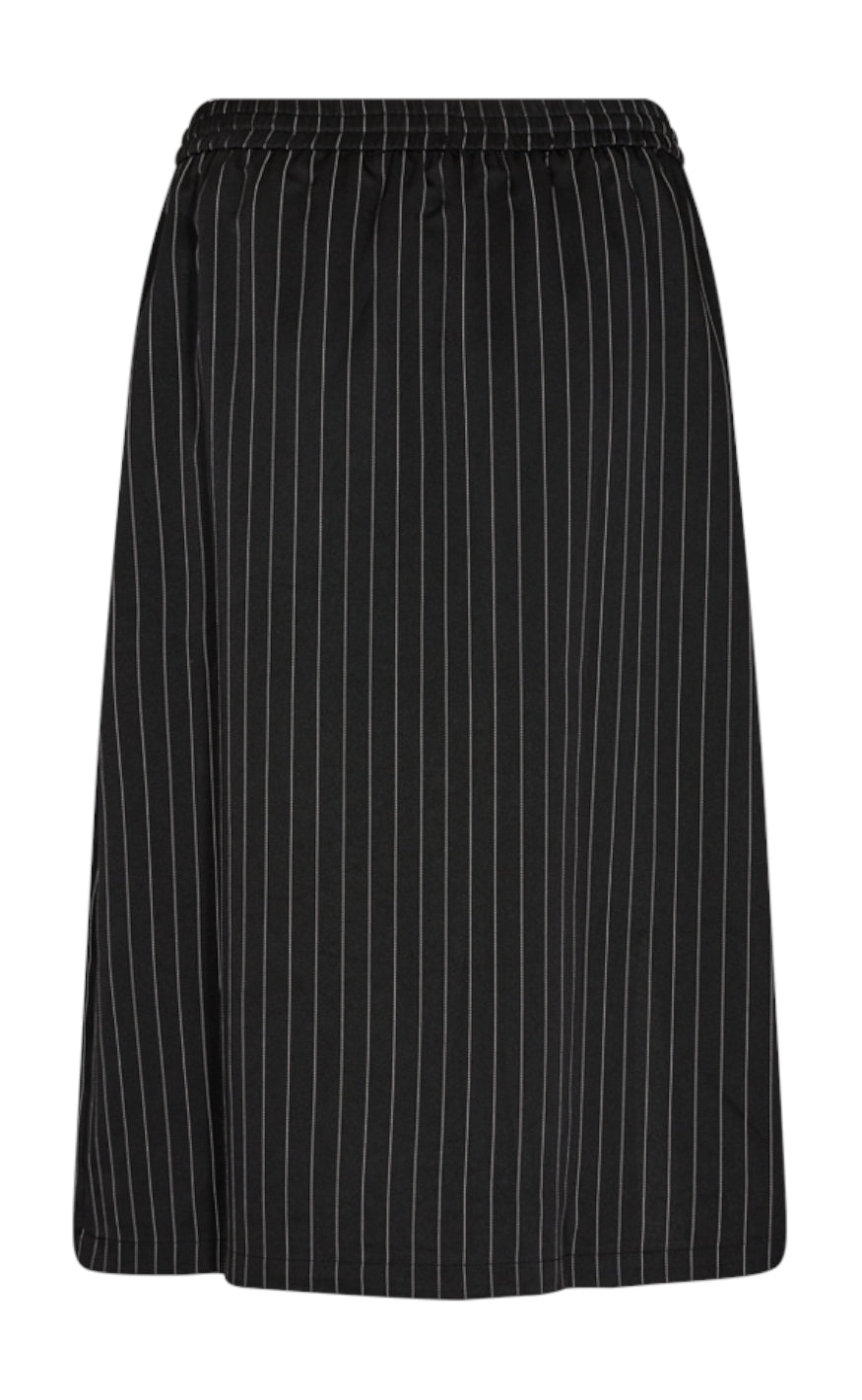 Freequent Skjørt - Lovin - Black W. Off-White