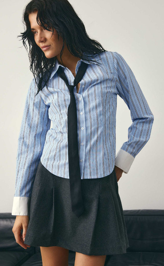 Noella Skjorte - Loyce - Coetta Blue Stripe
