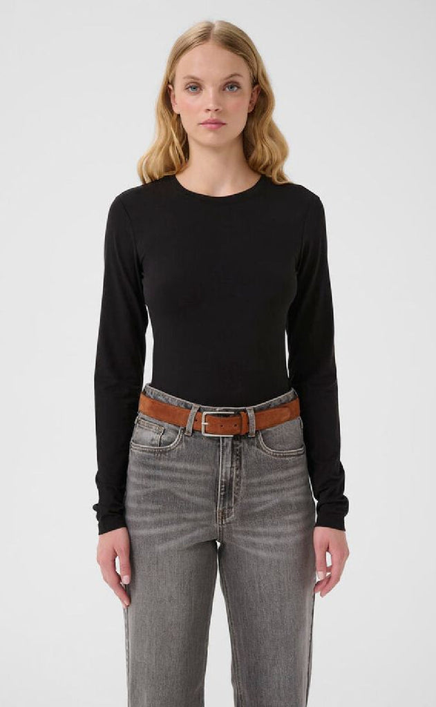 Gestuz T-Shirt - Mida LS - Black