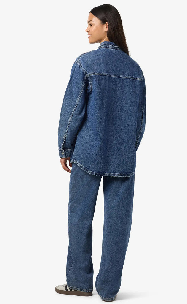 Nosiy May Jakke - Alva L/S - Medium Blue Denim