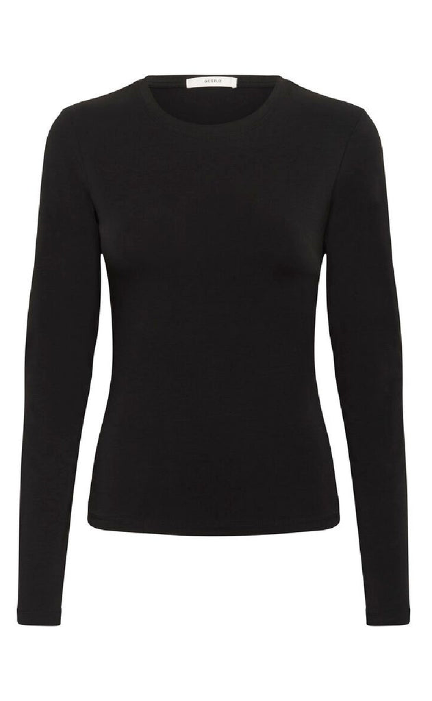Gestuz T-Shirt - Mida LS - Black