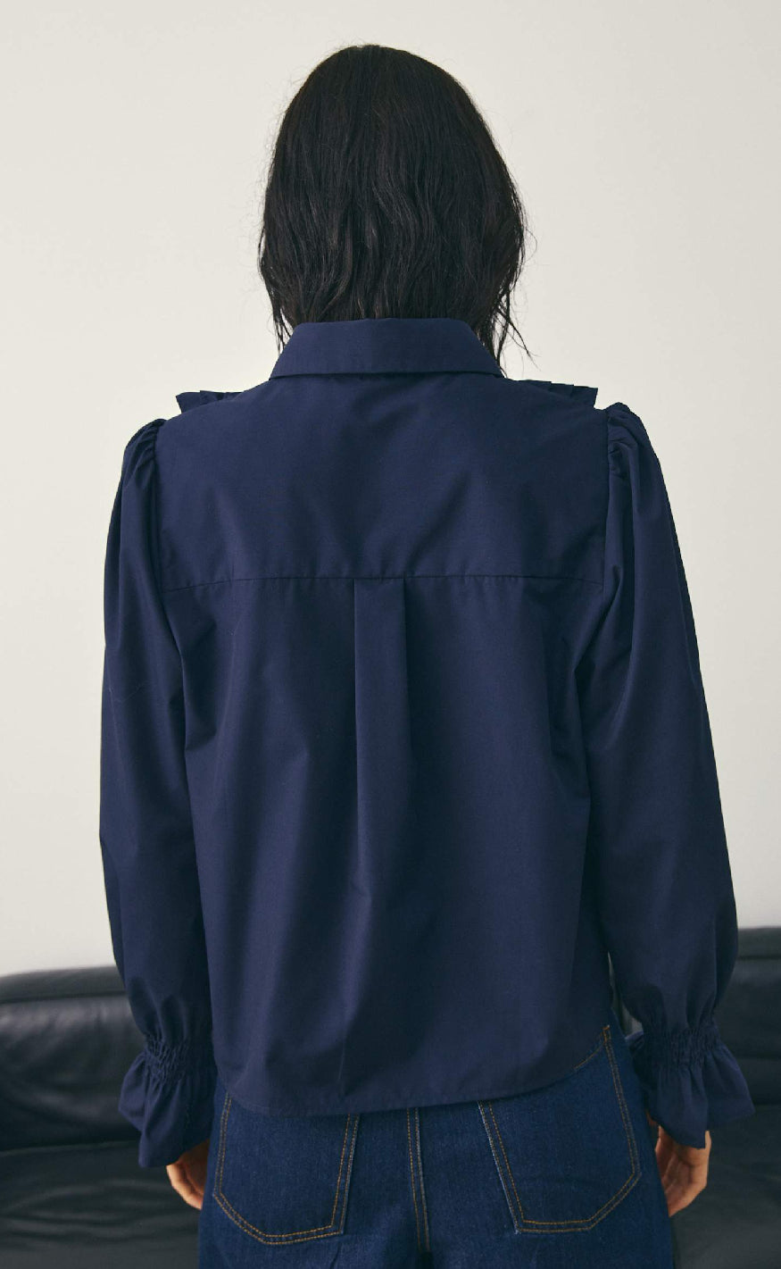 Noella Bluse - Lucina - Navy Blue