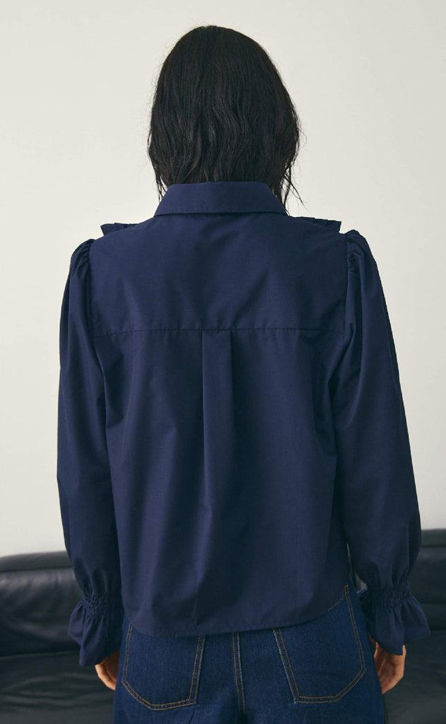 Noella Bluse - Lucina - Navy Blue