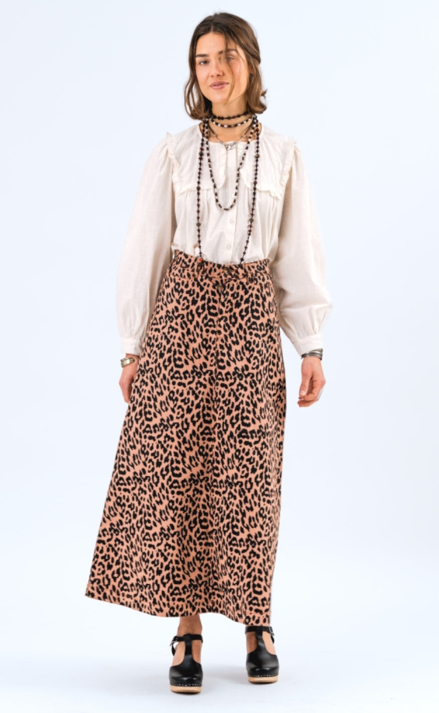 Lollys Laundry Skjørt - Luna - Leopard Print