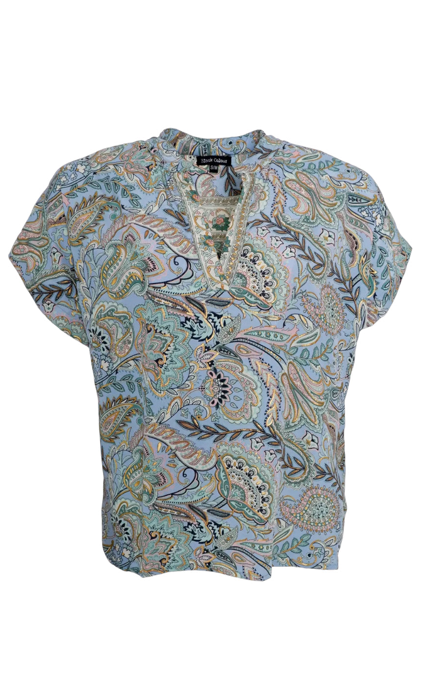 Black Colour Topp - Luna Andrea - Blue Garden