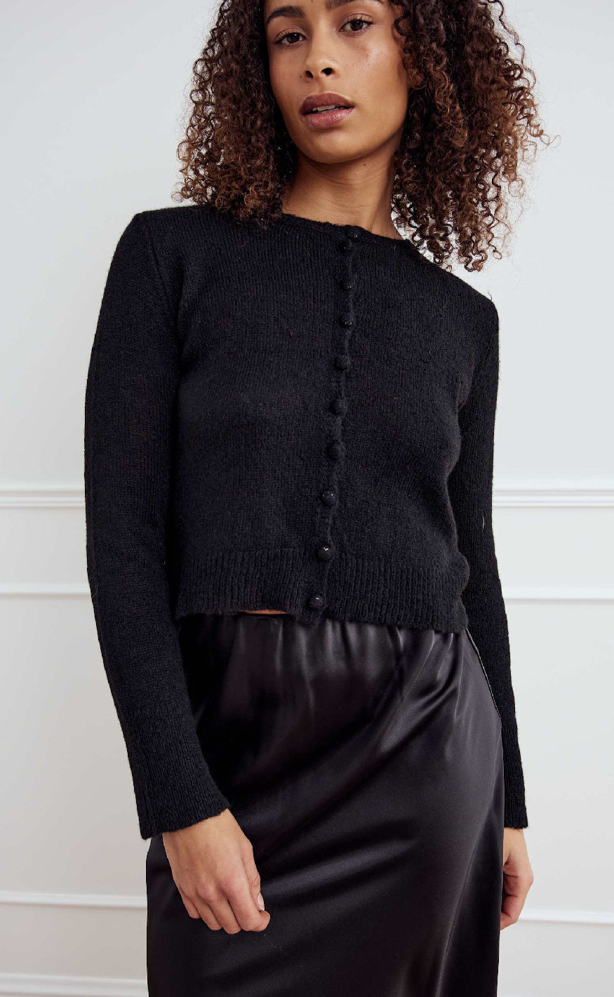 Noella Cardigan - Lya Knit - Black