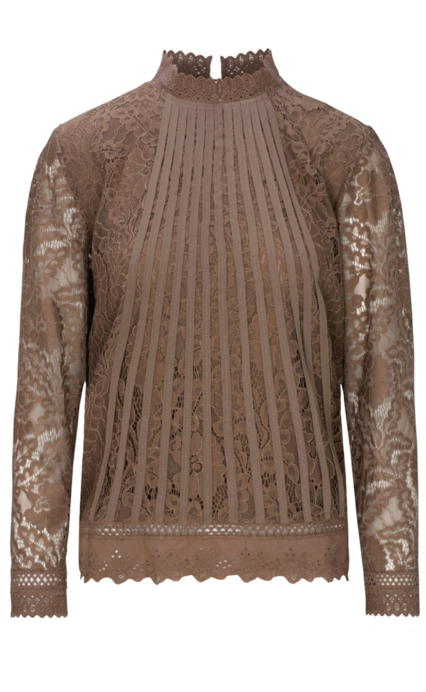 One Two Luxzuz Bluse - Laizy - Morel