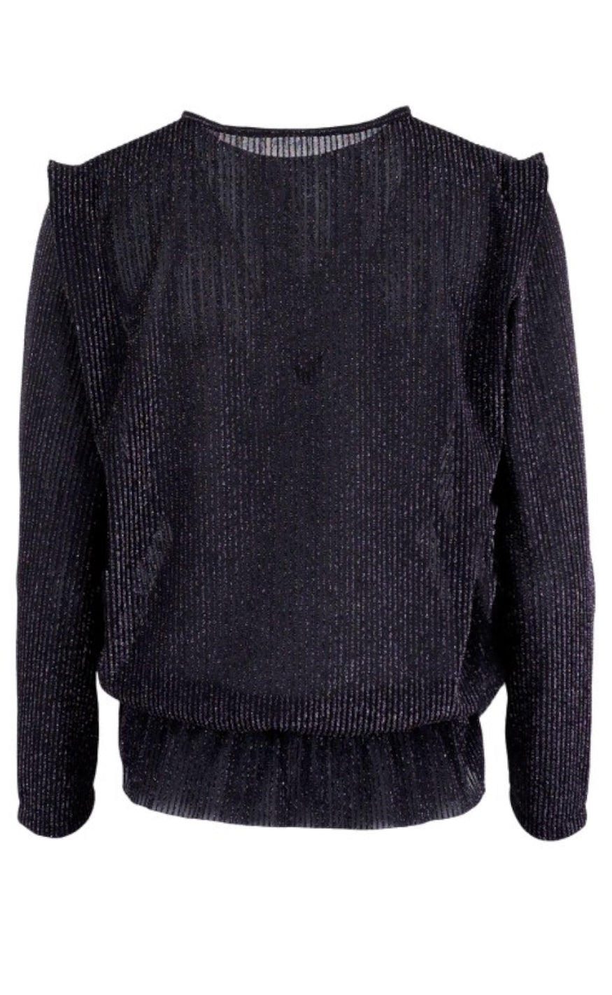 Black Colour Bluse - Maisy - Black