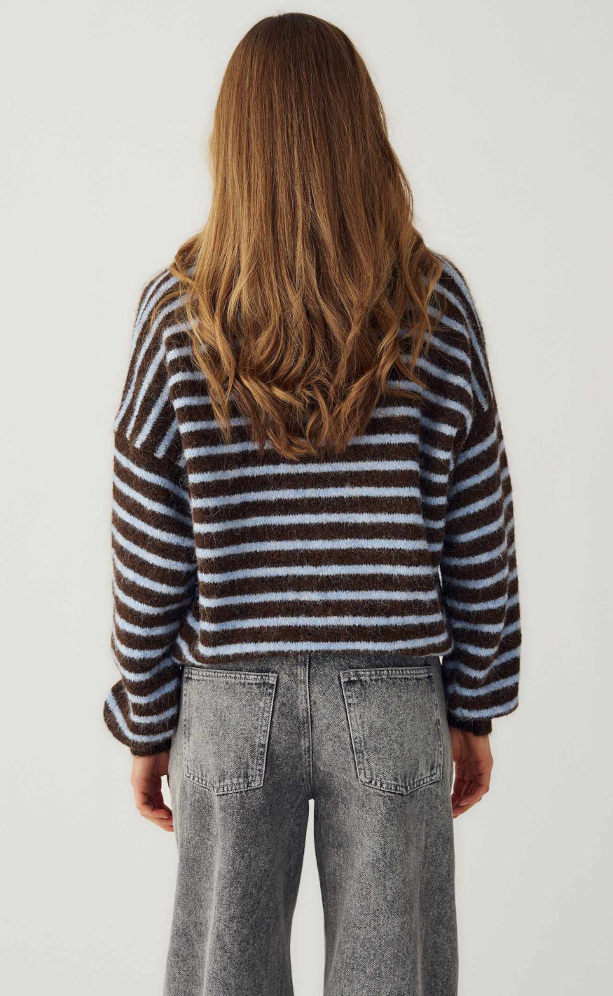 Noella Genser - Mafalda - Brown Blue Stripe