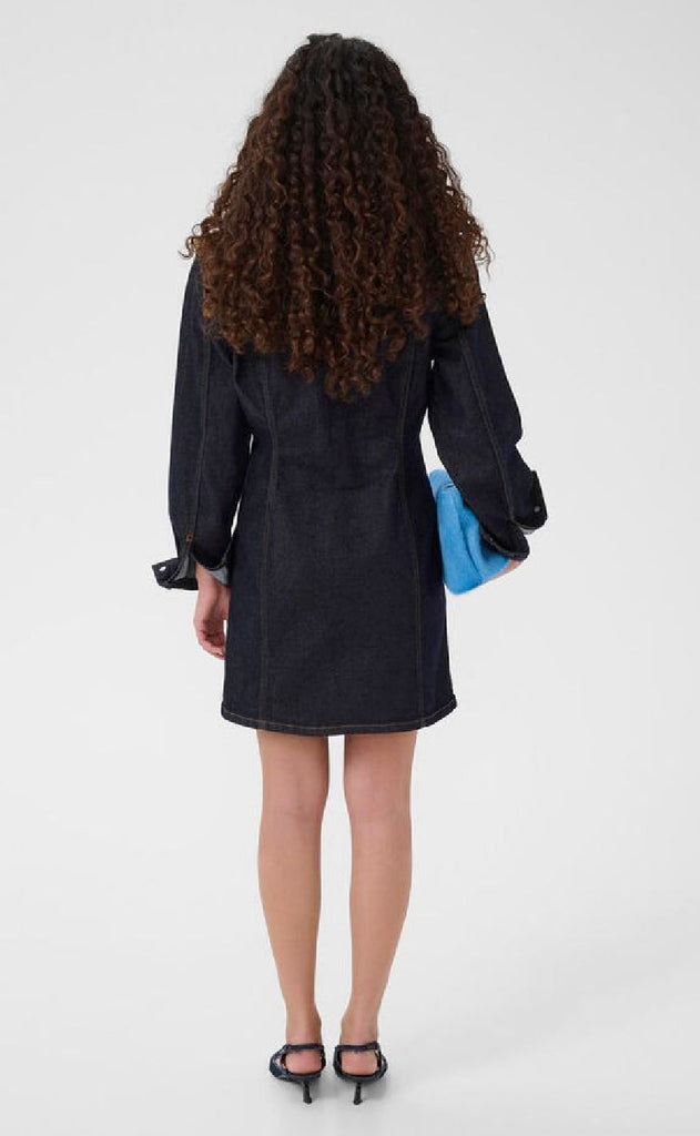 Gestuz Kjole - Mae - Dark Blue Rinse