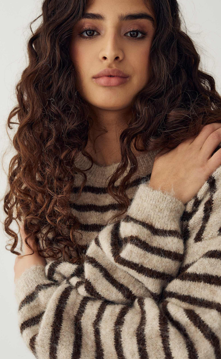 Noella Genser - Mafalda - Brown Sand Stripe