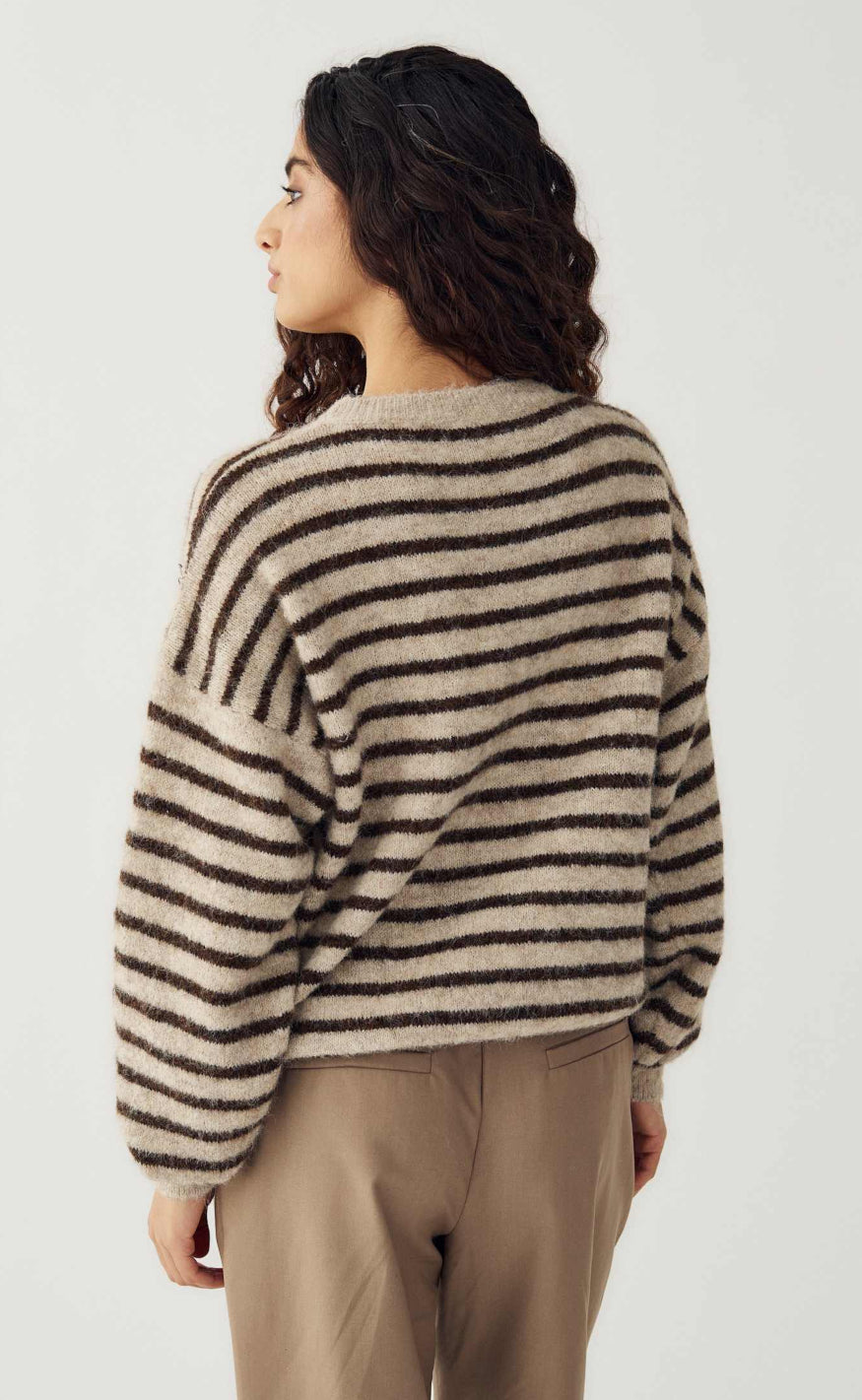 Noella Genser - Mafalda - Brown Sand Stripe