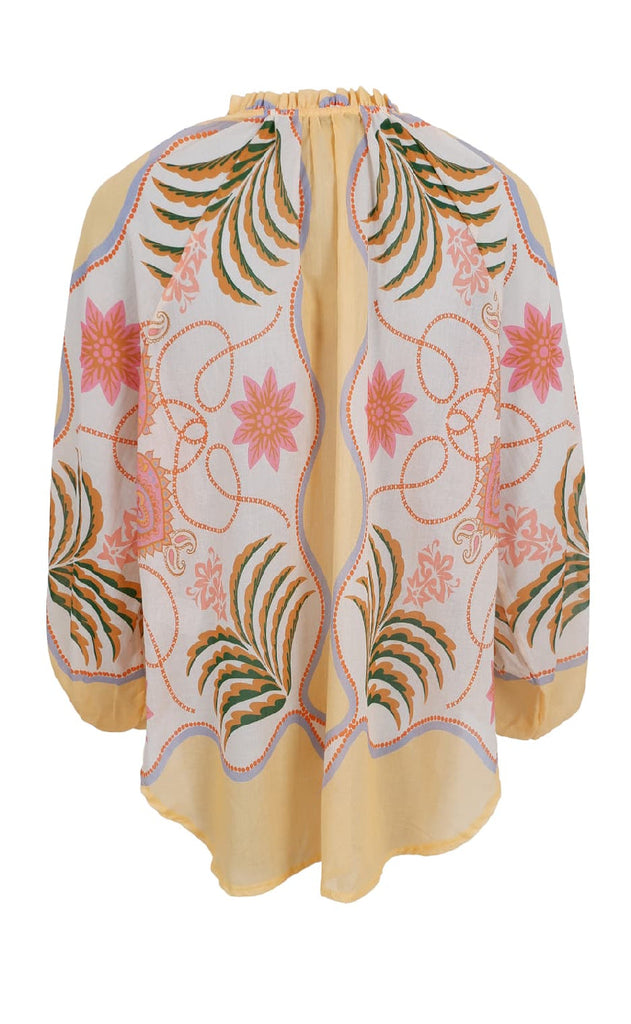 Black Colour Bluse - Magnolia - Butter Yellow