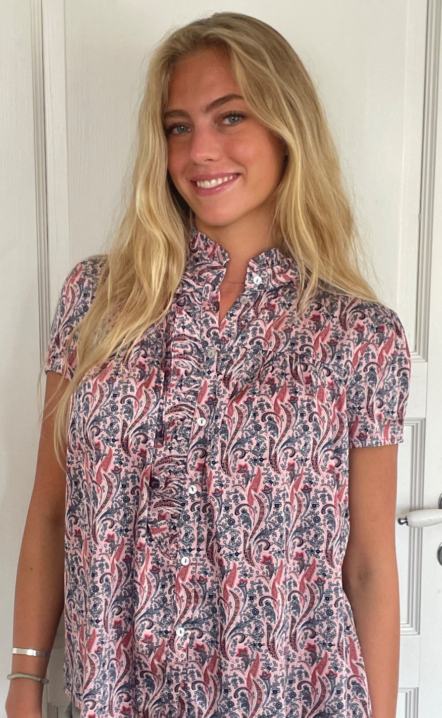 Continue Bluse - Malika - Rose Paisley