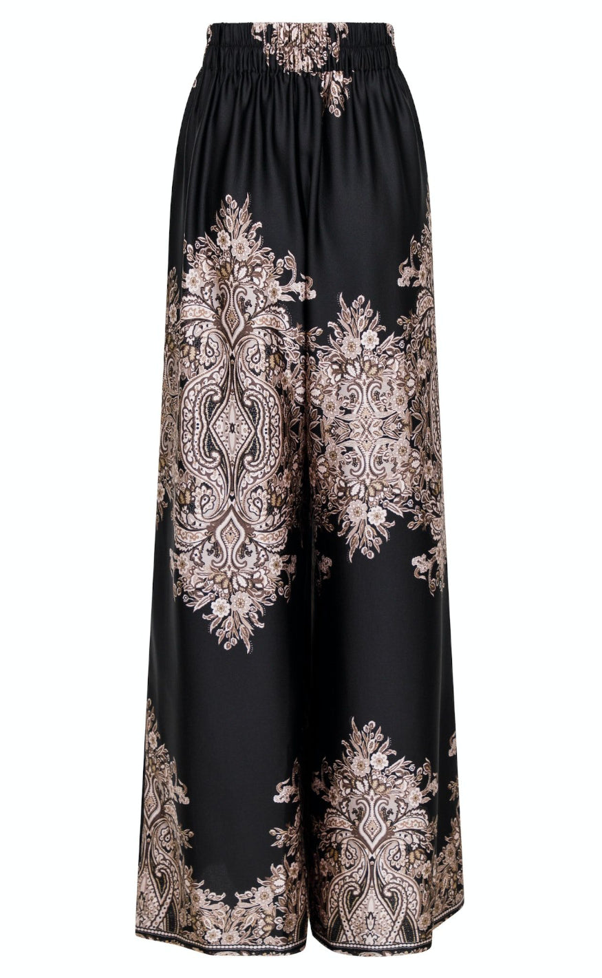 Neo Noir Bukser - Mana Paisley - Black