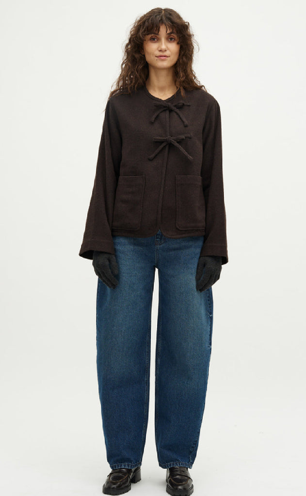 Global Funk Jakke - Mariell-G - Brown Black Mix