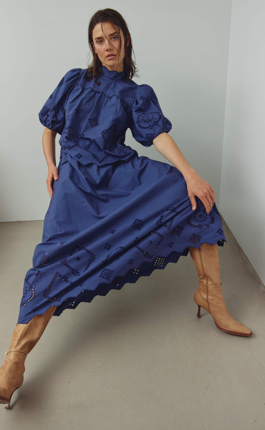 Noella Skjørt - Marisol - Dusty Blue