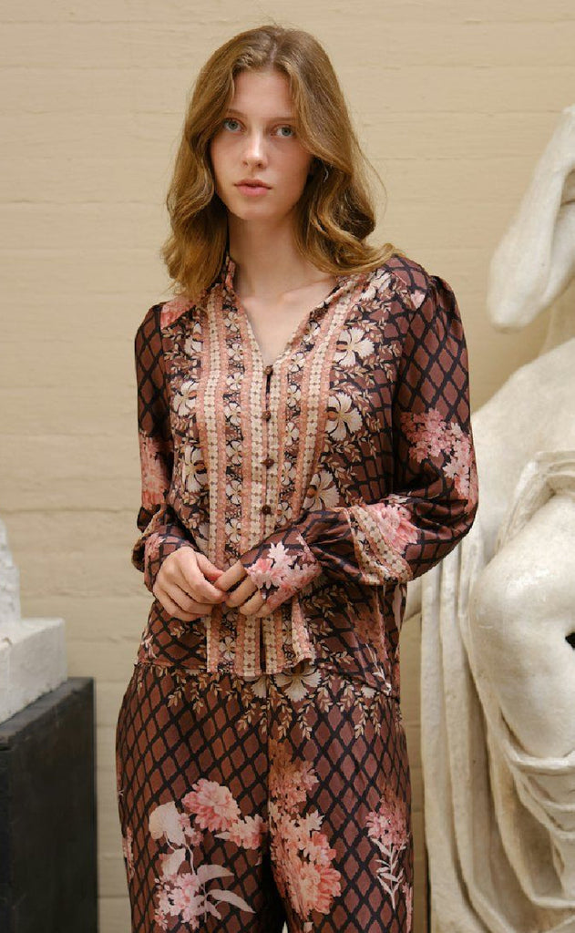 Neo Noir Bluse - Massima Botanical - Black