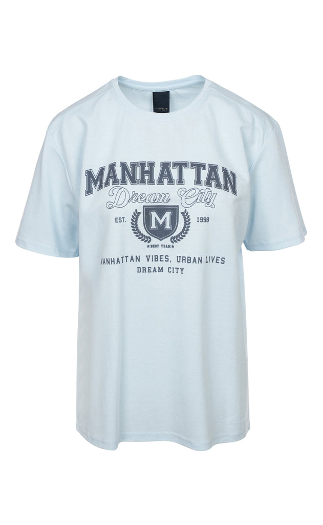 Luxzuz T-shirt - Mata - Baby Blue