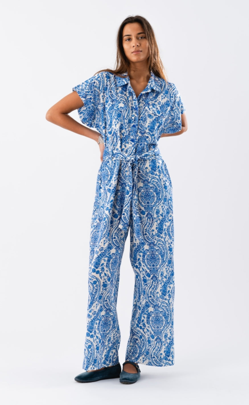 Lollys Laundry Jumpsuit - Mathilde - Blue
