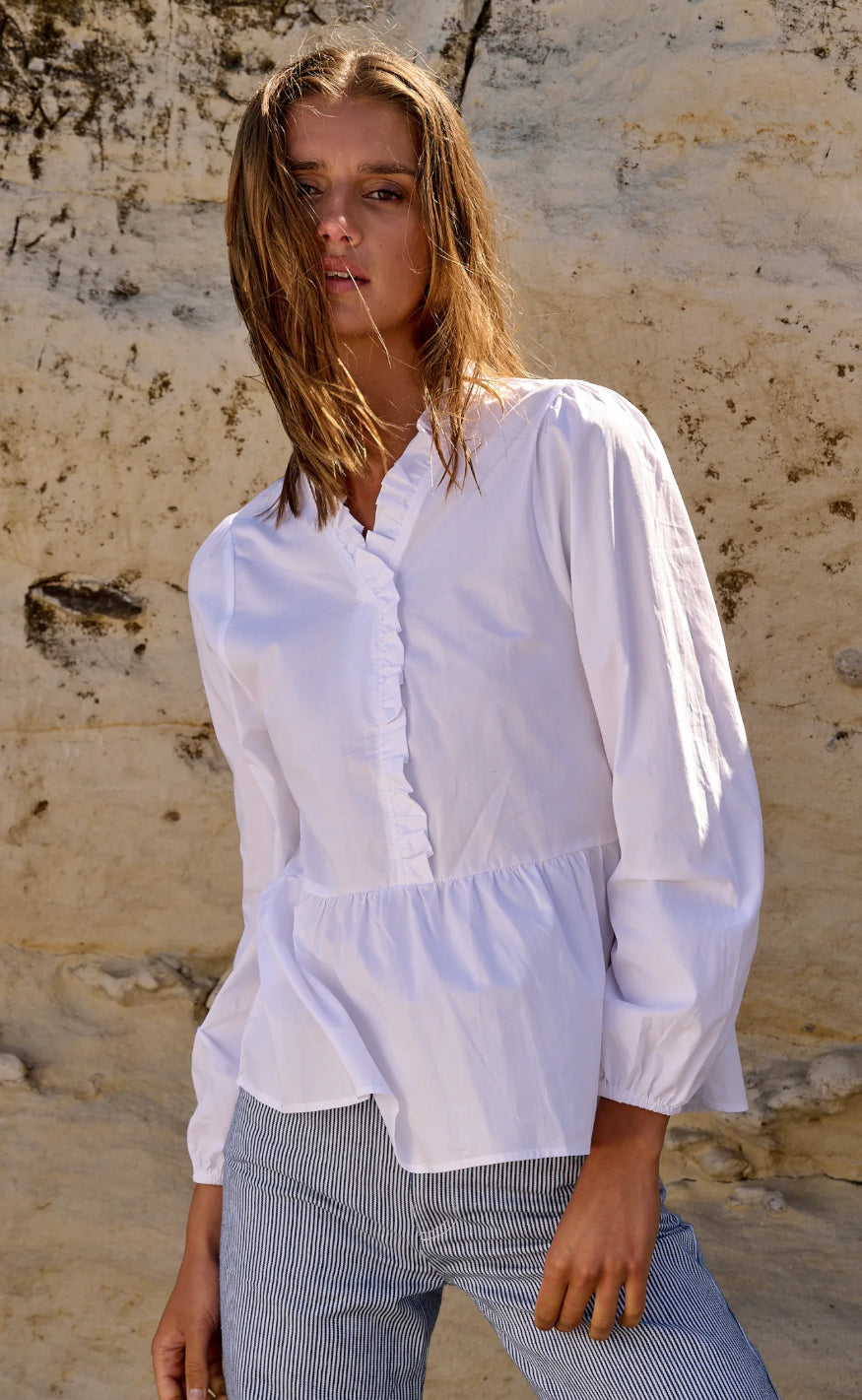 Noella Bluse - Matti - White