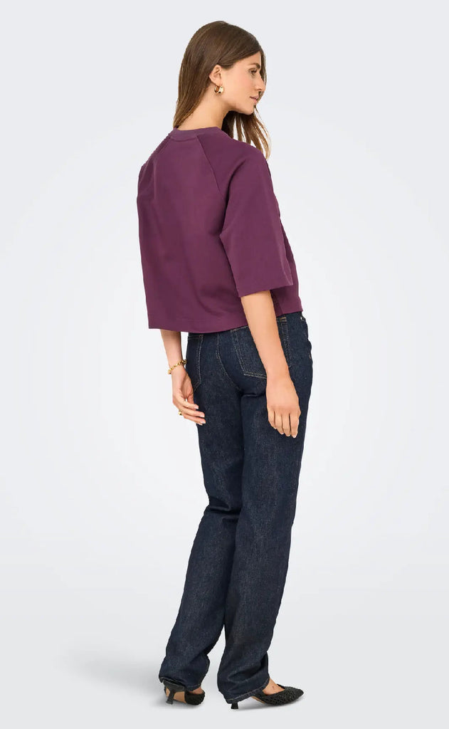 ONLY Bluse - Dasie Raglan - Mauve Wine