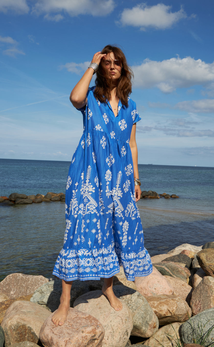 Lollys Laundry Kjole - Mackay - Blue