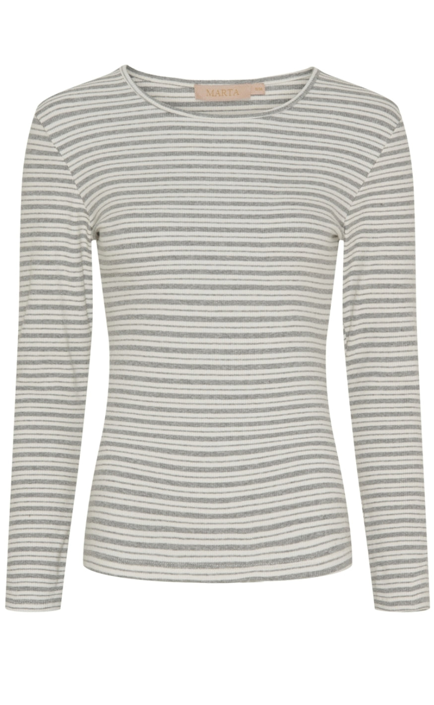 Marta Du Chateau Bluse - Christel 6452 - Melange/Cream