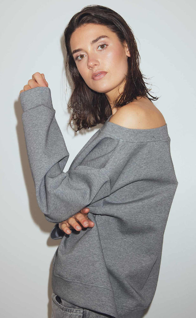 Noella Sweatshirt - Meilani - Medium Grey Mel.