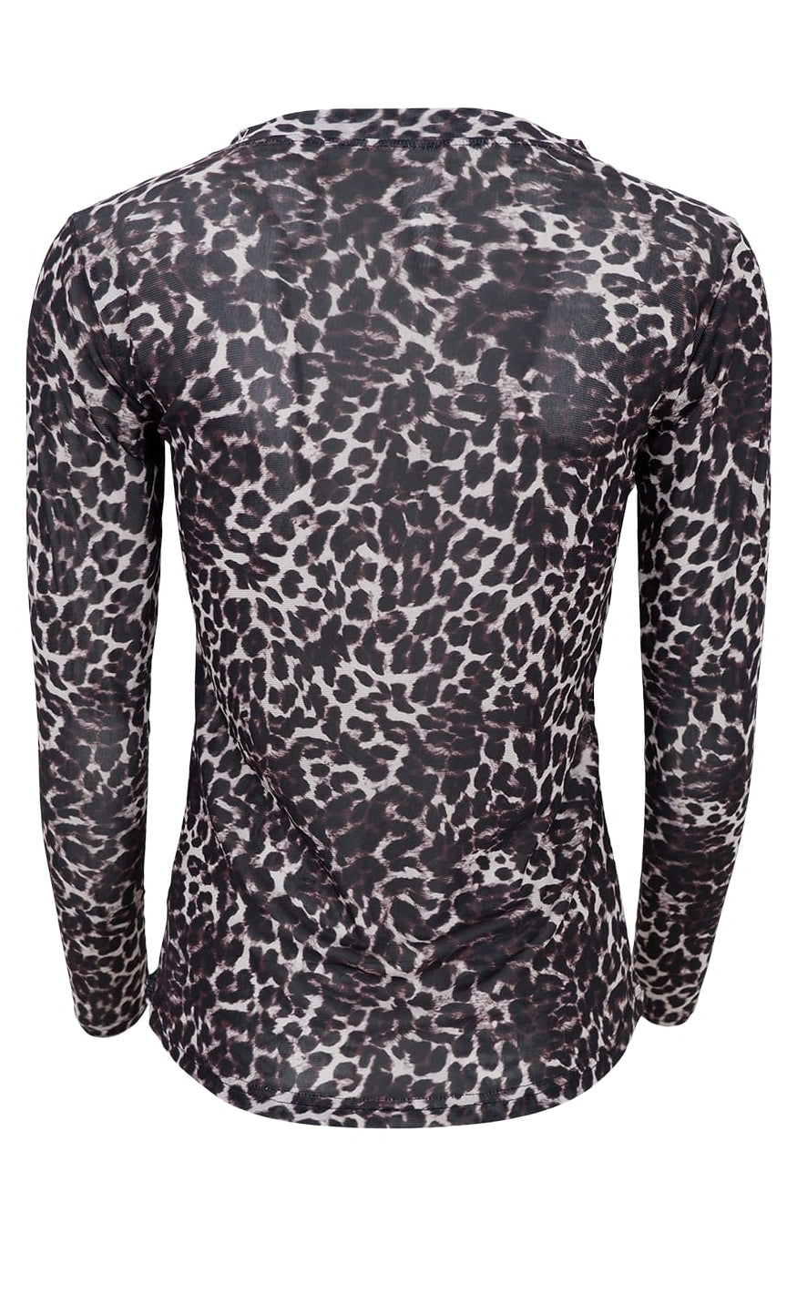 Black Colour Bluse - Annie - Grey Leo