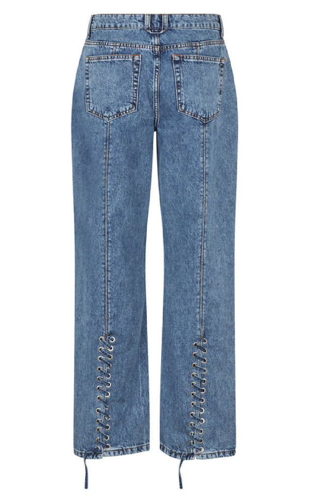 Global Funk Bukser - Wallia-G - Mid Blue Vintage