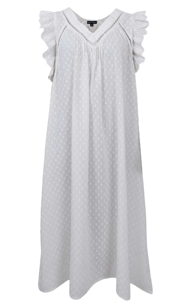 Black Colour Kjole - Mie Frill - White