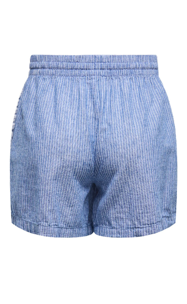 JDY Shorts - Mila Linen - Star Sapphire/Cloud Dancer.
