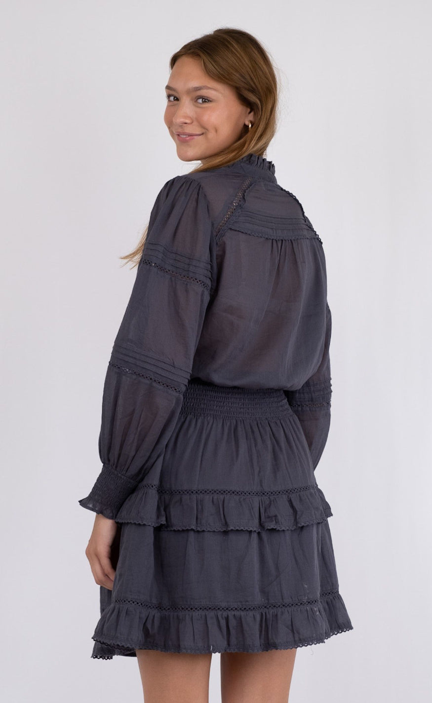 Neo Noir Kjole - Milan S Volie - Dark Grey